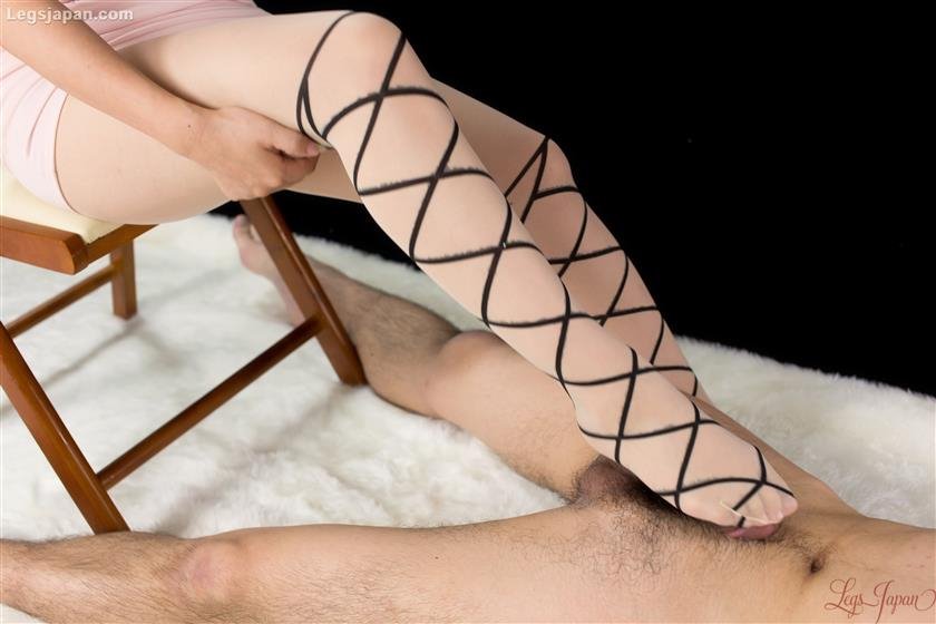 Cover 5 Ribbon Print Pantyhose Footjob 49 Photos