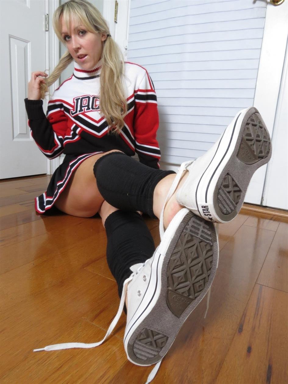 Cover 4 Anna is the Captain of the Cheerleading squad and if you like her hot sweaty feet after hours of cheering 31 Photos
